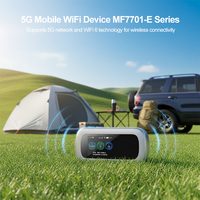 Router Portabel Nirkabel 5G WiFi 6 Router CPE 5g dengan Kartu Sim Router Hotspot 4400MAh Router Dual Band Router 5G LTE Penggunaan Global