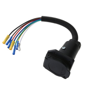 Prise de remorque 7 broches Us1711k pour camping-car, connexion rapide avec support de montage et faisceau de câbles - Product Image 3