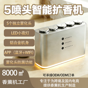 เครื่องกระจายกลิ่นหอม 5 หัวฉีด 0.5 ลิตร แบบไม่ใช้น้ำ ใช้ไฟฟ้า เสียบปลั๊ก ใช้ในบ้านหรือเชิงพาณิชย์ - Product Image 4