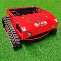 Longjie 452-80 rouge télécommande tondeuse à gazon Type de piste haute puissance sans fil opération Simple désherbage Machine