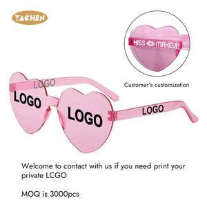 YACHEN yıldız şekilli çerçevesiz güneş gözlüğü şeffaf şeker renk gözlük düzensiz tek parça eğlenceli parti Eyewears - Product Image 5