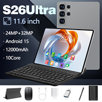 Tablet PC de 10 Pulgadas, 4+32 Octa Core 1.6GHz, Resolución 1280x800, USB Tipo-C, Android 15, S26 Ultra