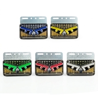 Nouvel éclairage latéral LED 12/24V pour camion et remorque, plaque arrière métallique multicolore, vente en gros