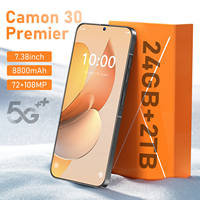Tecno Camon 30 Premier Android 14.0 7,38 pouces 16 Go+512 Go 8800 mAh 108 MP CDMA/GSM/LTE Smartphone 5G espagnol