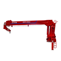 Mini-grue montée sur camion 4x4 hydraulique de 14 tonnes avec flèche télescopique de 21,8 m de hauteur de levage et haute efficacité