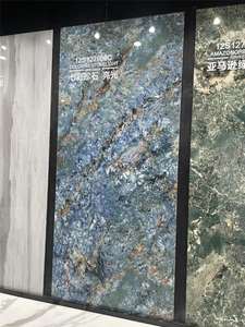 <span class=keywords><strong>Pierre</strong></span> de marbre de luxe vert bleu, carrelage en céramique bleue 1200x2400mm, <span class=keywords><strong>pierre</strong></span> frittée de grande taille 12mm, <span class=keywords><strong>pierre</strong></span> de luxe chinoise de haute qualité - Product Image 2
