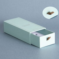 Boîte de rangement en papier personnalisée de luxe avec tiroir coulissant pour cosmétiques et huiles essentielles, avec plateau intérieur en EVA, pour marque privée