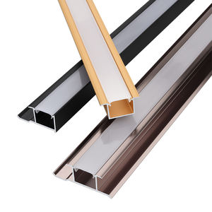 แผงอลูมิเนียมอัดขึ้นรูปที่กำหนดเองตกแต่งผนังด้วยช่องอะลูมิเนียมโครงไฟ LED ขอบอลูมิเนียมรูปตัว U สำหรับห้องครัว - Product Image 6