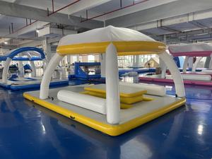 ท่าเทียบเรือพองลมหรูหราพร้อมหลังคาเต็นท์สำหรับการต่อเรือยอชท์แพลตฟอร์มลอยน้ำทะเลตั้งแคมป์และอาบแดด - Product Image 4