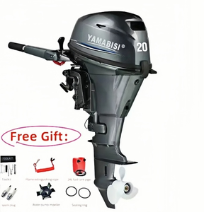 Mới cao cấp yamabisi 20HP xăng <span class=keywords><strong>4</strong></span> đột quỵ động cơ phía ngoài trục dài với khởi động điện cho Thuyền phao - Product Image 1