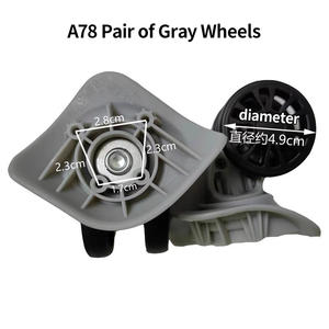 Roues à bagages remplacement chariot cas poulie roue muet accessoires universels 20-28 pouces <span class=keywords><strong>valise</strong></span> roues <span class=keywords><strong>roulette</strong></span> pour bagages - Product Image 2