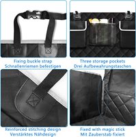 Organisateur de stockage robuste de qualité militaire pour camionnettes Oxford barrière pour animaux de compagnie à dégagement rapide maille absorbant les chocs antidérapant