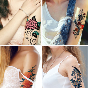 Small Arm Temporary <b>Tattoo</b> Sticker Waterproof Durable <b>Paper</b> Decal for Girls Festival Party Professional Body Art Use - Product Image 2