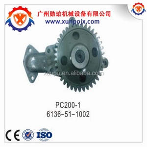 PC200-1 Excavator Diesel Engine Parts 6D105 S6D105 SA6D110 Engine Oil <b>Pump</b> 6136-51-1002 - Product Image 2