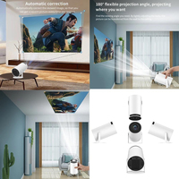 Projecteur portable JUNUO HY300 Pro LCD LED Full HD 720P 4K Android 11 WiFi, haute luminosité 160 lumens, rotation 180°, mini projecteur domestique