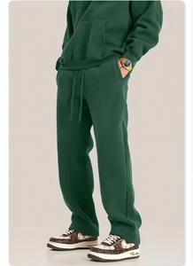 Conjunto de Sudadera con Capucha y Pantalones de Forro Polar Grueso de 350 g/m², 100 % Algodón, Chándal con Logotipo Personalizado para Hombre, Venta al por Mayor OEM - Product Image 3