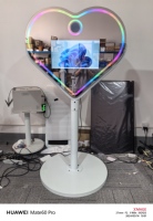 2024 miroir moi photomaton photo image miroir stand photomaton miroir magique photomaton avec appareil photo et kiosque d'imprimante