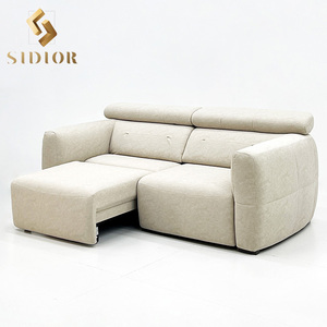 Canapé inclinable électrique intelligent multifonctionnel en tissu velours pour la maison Sidior-es-01 - Product Image 1