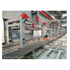 50000 metreküp yıllık AAC beton blok yapma makinesi/AAC Panel üretim hattı/buharlama arabası