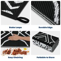 AIYISI — tapis de Camping perlé étanche et à Led Anti-uv, carpette, gourde pour extérieur, Camping-car, Patio, nouveau-nés