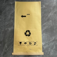 Sacs tissés en papier kraft épais et résistant, avec doublure intérieure en PE, conception respirante pour l'emballage d'agrégats de construction, d'aliments et de semences