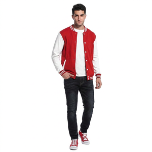 Men's Reversible Slim Fit <b>Waterproof</b> Non-Hooded Varsity Baseball <b>Jacket</b> Long Sleeve Vintage Casual Stand Front for Winter Season - Product Image 1