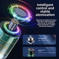 Diffuseur de parfum intelligent pour voiture Amazon Cross-Border avec éclairage d'ambiance, nano-pulvérisation, élimination des odeurs et aromathérapie intérieure