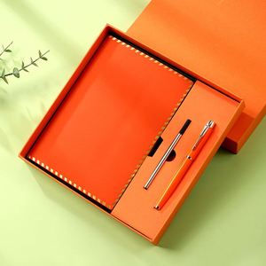 Carnet personnalisé avec logo imprimable, super épais, format A5, pour notes de travail, coffret cadeau de notre entreprise - Product Image 1
