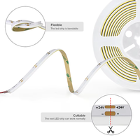 Bande lumineuse COB à émission latérale 480LEDs/m DC24V High CRI90 4000K 8mm PCB Flexible Copper IP20 Télécommande Led Strip