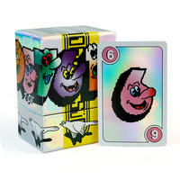 Impression personnalisée avec boîte à couvercle et base et support en bois pour jeu de cartes laser, fabricant en gros de jeux de cartes personnalisés