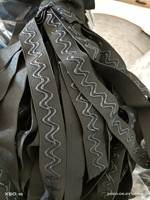 Accessoires de vêtements pour bricolage personnalisés sangle en caoutchouc nylon noir extensible bande élastique antidérapante en silicone caoutchouc tressé