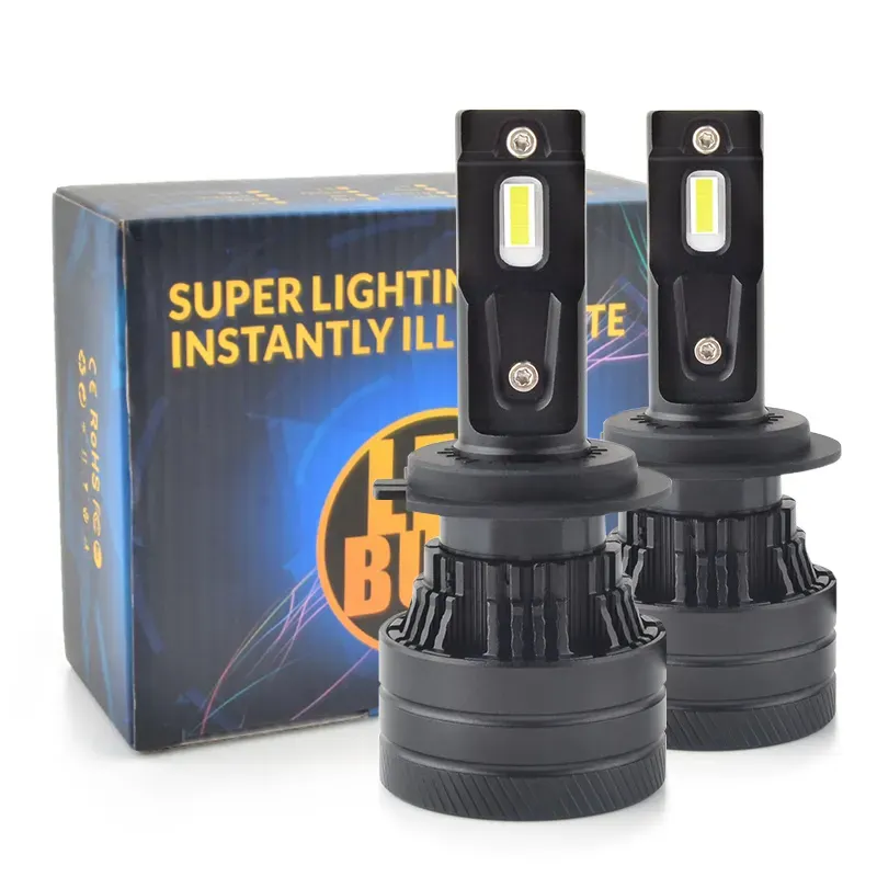 Tự động hệ thống chiếu sáng F3 Xe LED Đèn pha Bóng đèn 10000LM 54 wát LED H4 H7 H3 Mini Đèn pha LED bóng đèn