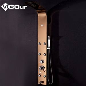 Ensemble <span class=keywords><strong>de</strong></span> douche à large diffusion avec mitigeur <span class=keywords><strong>de</strong></span> douche à haute pression, robinet <span class=keywords><strong>de</strong></span> douche <span class=keywords><strong>de</strong></span> <span class=keywords><strong>salle</strong></span> <span class=keywords><strong>de</strong></span> <span class=keywords><strong>bain</strong></span> en acier inoxydable 304 - Product Image 2