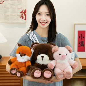 Peluche de la série Zoo - Adorable animal en peluche rembourré en coton PP, cadeau d'anniversaire pour enfants et petite poupée animal de compagnie - Product Image 6