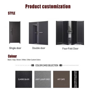 Puertas de Villa de Diseño Artístico de Lujo, Ecológicas, Duraderas, de Bajo Mantenimiento, de Aleación de Aluminio, Directas de Fábrica, Seguras - Product Image 6