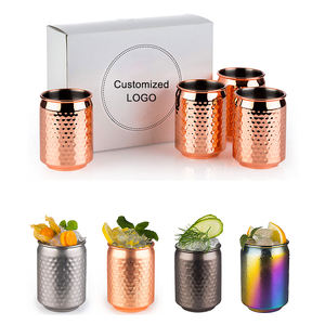 400Mlระเหิดค็อกเทลโซดาชุด<span class=keywords><strong>Spencer</strong></span> Hammeredแก้วเบียร์ดื่มถ้วยไวน์ทองแดงTumblerบาร์เรลทองแดงMule Mugชุด - Product Image 2