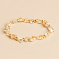 Zooying — Bracelets en pierre précieuse Feng shui, perles en cristal, améthyste, aigue-marine, 1 pièce