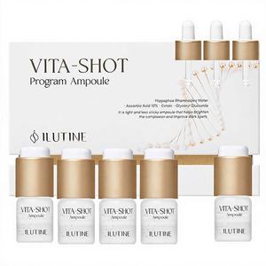 Ampoule liquide éclaircissante, blanchissante et anti-âge à l'acide hyaluronique et à la vitamine C stabilisée pour un teint éclatant, usage quotidien, marque privée OEM - Product Image 1