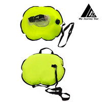 My Journey Star Safety Orange Rose Jaune Nylon Imperméable Gonflable Donut Mini Bouée Dry Bag 10L Easy Visibility Swimming Gear