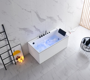 <span class=keywords><strong>Baignoire</strong></span> de massage moderne écologique de luxe <span class=keywords><strong>en</strong></span> <span class=keywords><strong>céramique</strong></span> sur pied avec bain à remous 1 personne intérieure surdimensionnée - Product Image 3