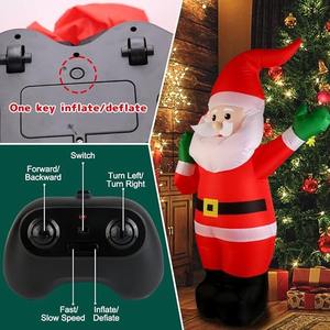 2.4GHz Télécommande Père Noël Noël Gonflable Père Noël Jouets Rechargeable Père Noël Décoration Noël <span class=keywords><strong>Marche</strong></span> Jouets - Product Image 6