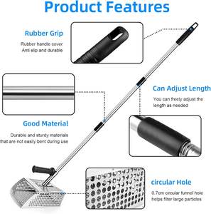 ที่ตักแมลงวันทรายขนาด 51 นิ้ว พร้อมด้ามจับยาวถอดได้ ใช้คัดแยกแมลงวันทรายจากทรายชายหาด - Product Image 3