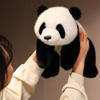 Nouveaux jouets en peluche Panda, ours brun réaliste, jouet de compagnie, super doux, rembourrage en coton PP, cadeau d'anniversaire pour enfants