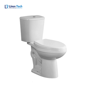 Inodoros de Cerámica Foshan Modelo Liren 860 de Diseño Moderno, Lavabos de Porcelana Estándar Comerciales de Doble Descarga, Fáciles de Limpiar, para Instalar en el Suelo - Product Image 2