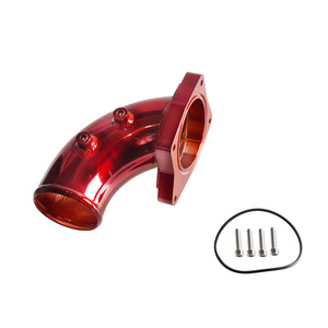 Kit de Sistema de Escape para Ford 6.0L, Tubo Recto de Aluminio de 22cm, Rojo, para Mejora y Reequipamiento - Product Image 4
