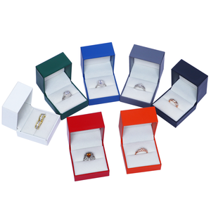 Caja de Joyería de Papel con Aspecto de Cuero Personalizada, para Anillos, Aretes, Pulseras y Collares, Embalaje Ecológico, Económico, al por Mayor - Product Image 4