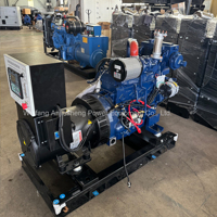 Groupe électrogène diesel marin Weichai 60 kW 80 kW 100 kW 120 kW à prix d'usine avec échangeur de chaleur pour pompe à eau salée, certifié CCS