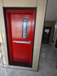 60/90/120/180 Minutos Puerta Marco cortafuego de acero <span class=keywords><strong>galvanizado</strong></span> <span class=keywords><strong>Puertas</strong></span> comerciales de metal hueco Salida DE EMERGENCIA <span class=keywords><strong>Puertas</strong></span> clasificadas contra incendios UL - Product Image 6