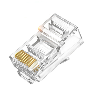 Connecteur RJ45 blindé Cat5e 8 broches 50U avec capuchon, câble 24/26 AWG, 100 pièces, fourni par le fabricant, conforme TIA/EIA, en alliage de cuivre - Product Image 3