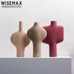 WISEMAX MÜBLER Wabi-sabi-Stil Maillard-Design blumenwaren Keramik Vase Licht Luxus gehobener Fernsehschrank Dekorationen - Product Image 6